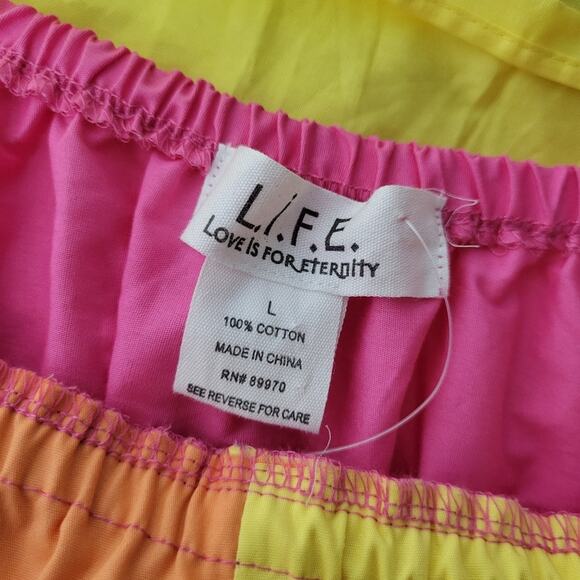 Love Is For Eternity L.I.F.E. Colorblock Halter Dress Size Large NWT - Picture 3 of 13